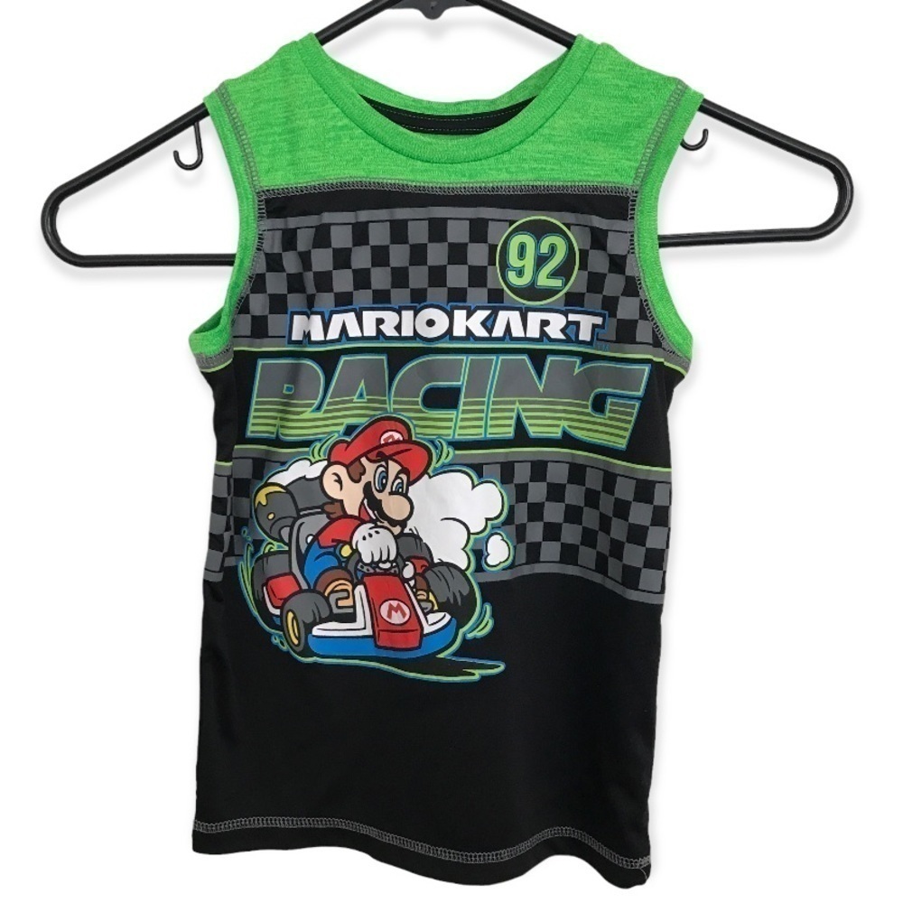 3/$15 Jumping beans super Mario kart racing kids tank top